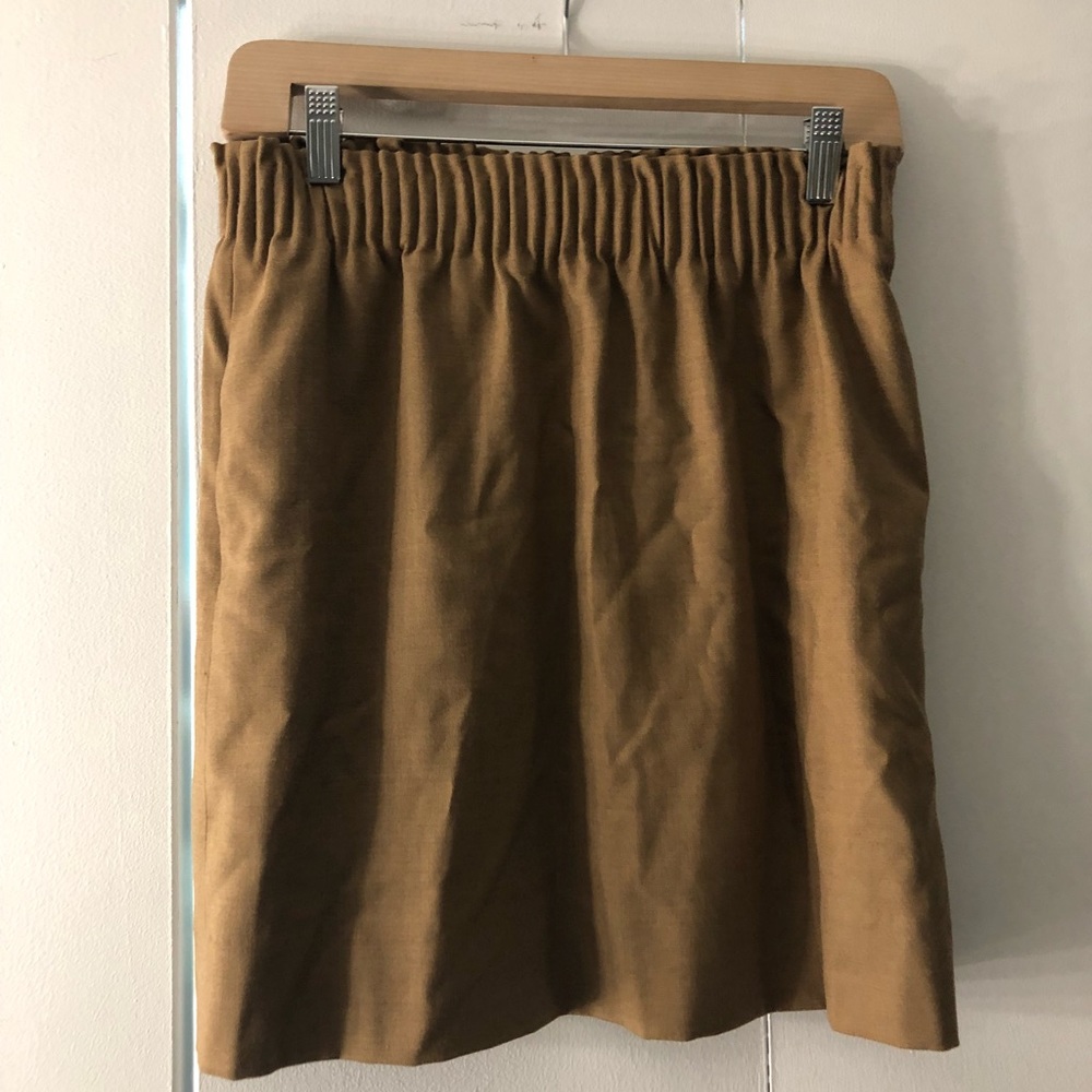 Jcrew tan/beige wool skirt